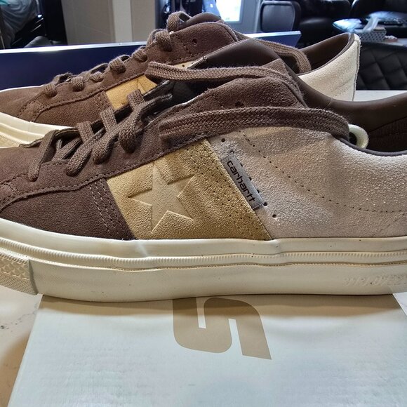 New Converse Carhartt WIP x One Star Academy Pro Low Starfish Dark Earth MENS 10 - Picture 3 of 12